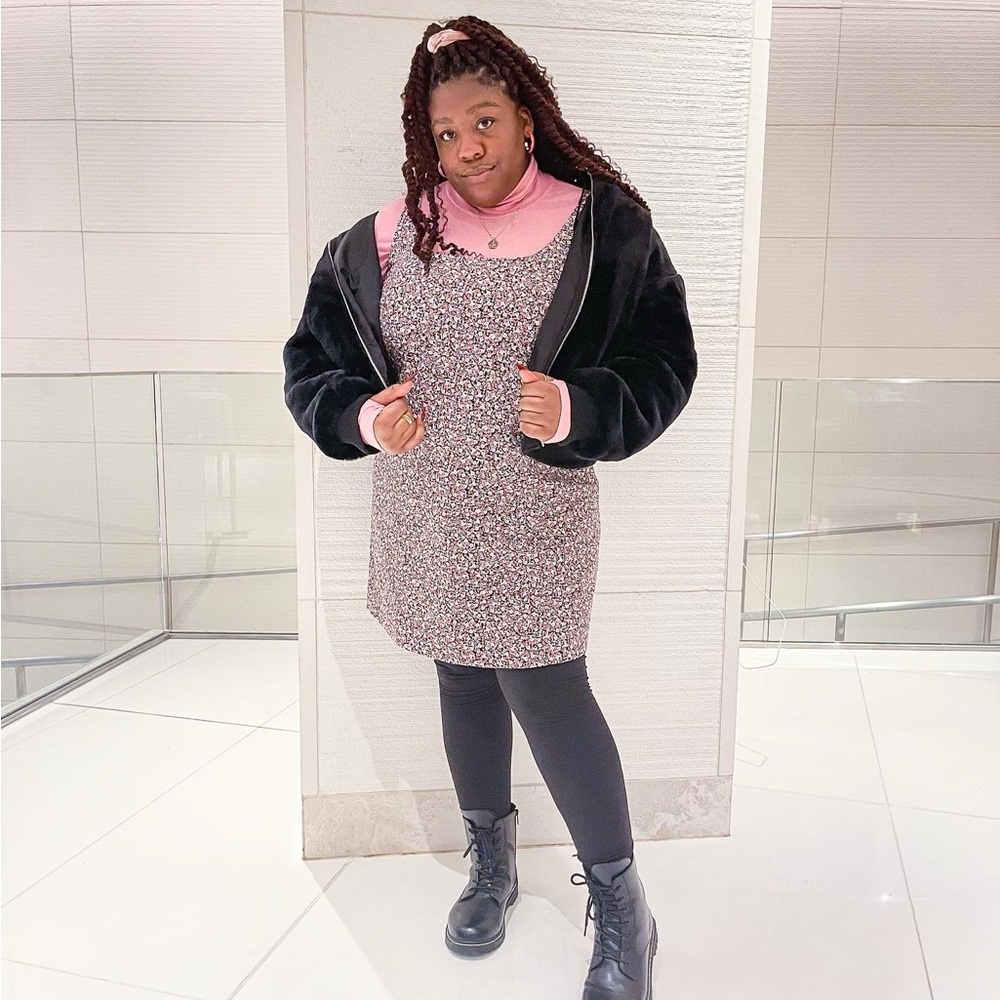 H&M Pink Floral Mini Dress
